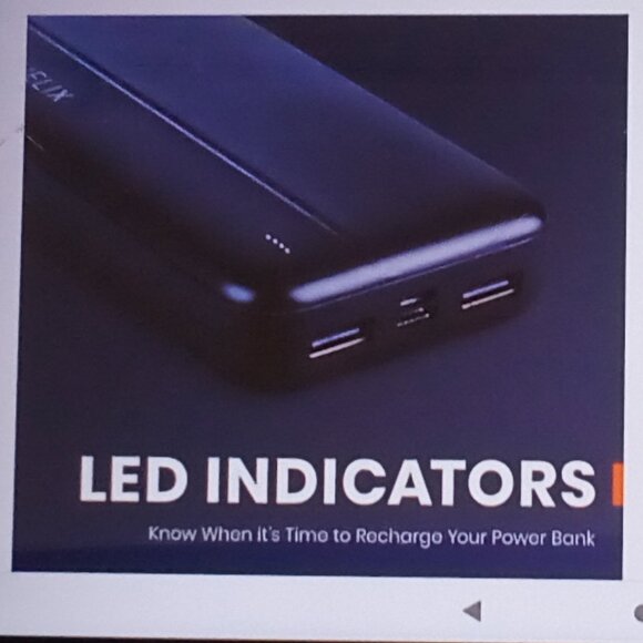 HELIX 18,000 MAH POWER🔋BANK WITH USB-C & USB-A PORTS AND UP TO 5X CHARGES - Picture 4 of 14